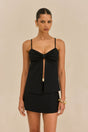 LENNON KNIT TOP - BLACK