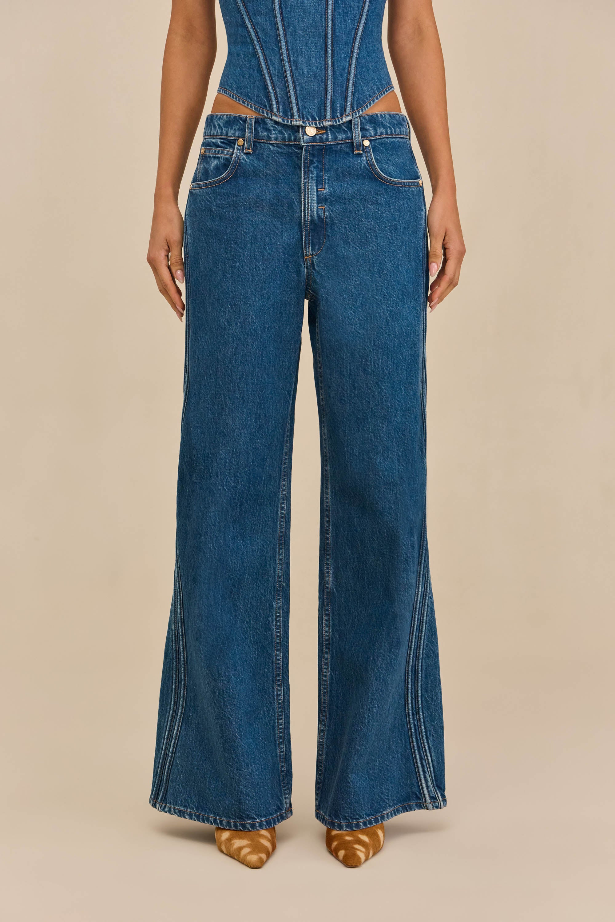 MAJA PANT - 80S BLUE