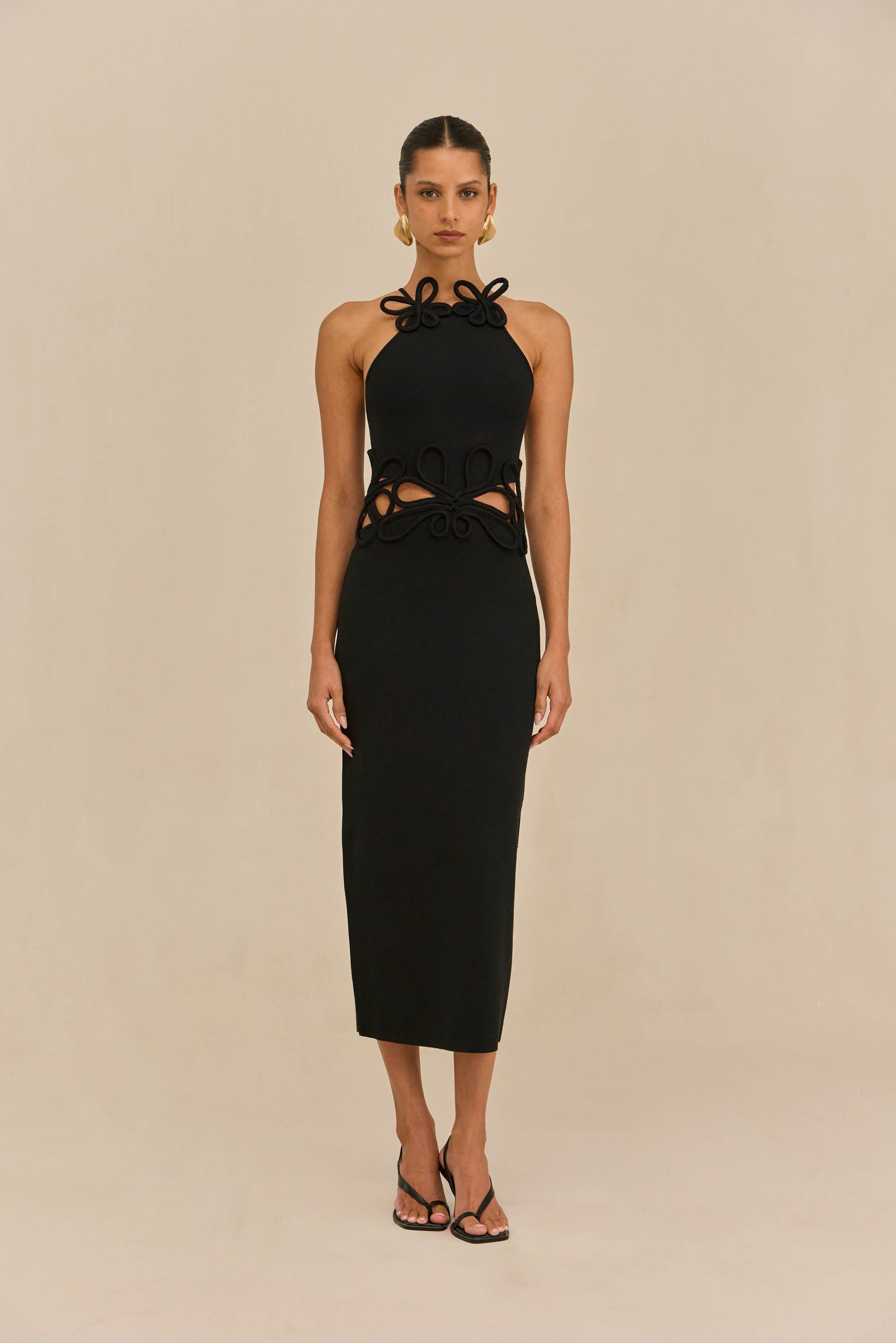 JENA KNIT DRESS - BLACK