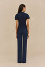 ANNEMIE KNIT TOP - DEEP LAKE