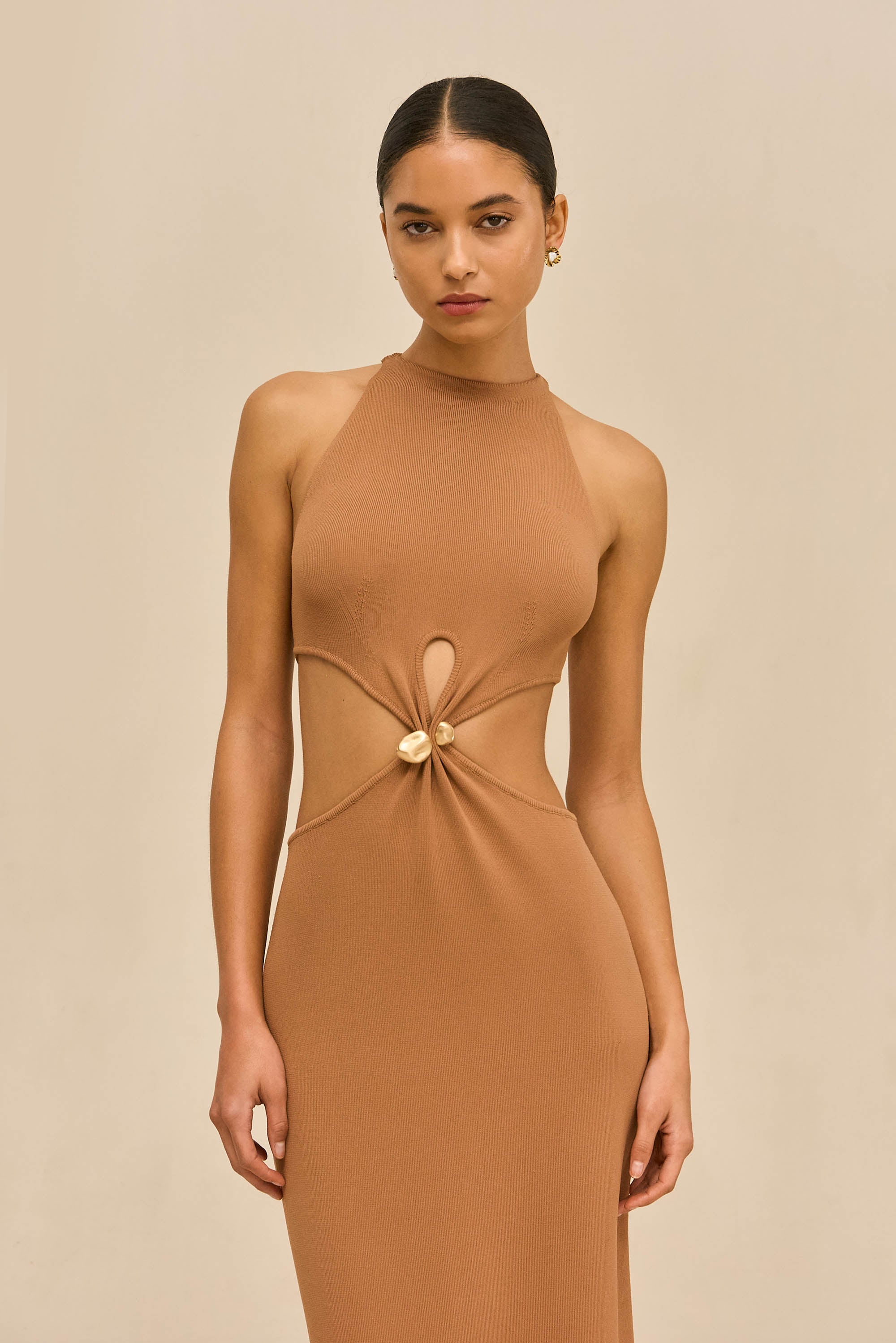CYPRESS KNIT DRESS - RICH CLAY