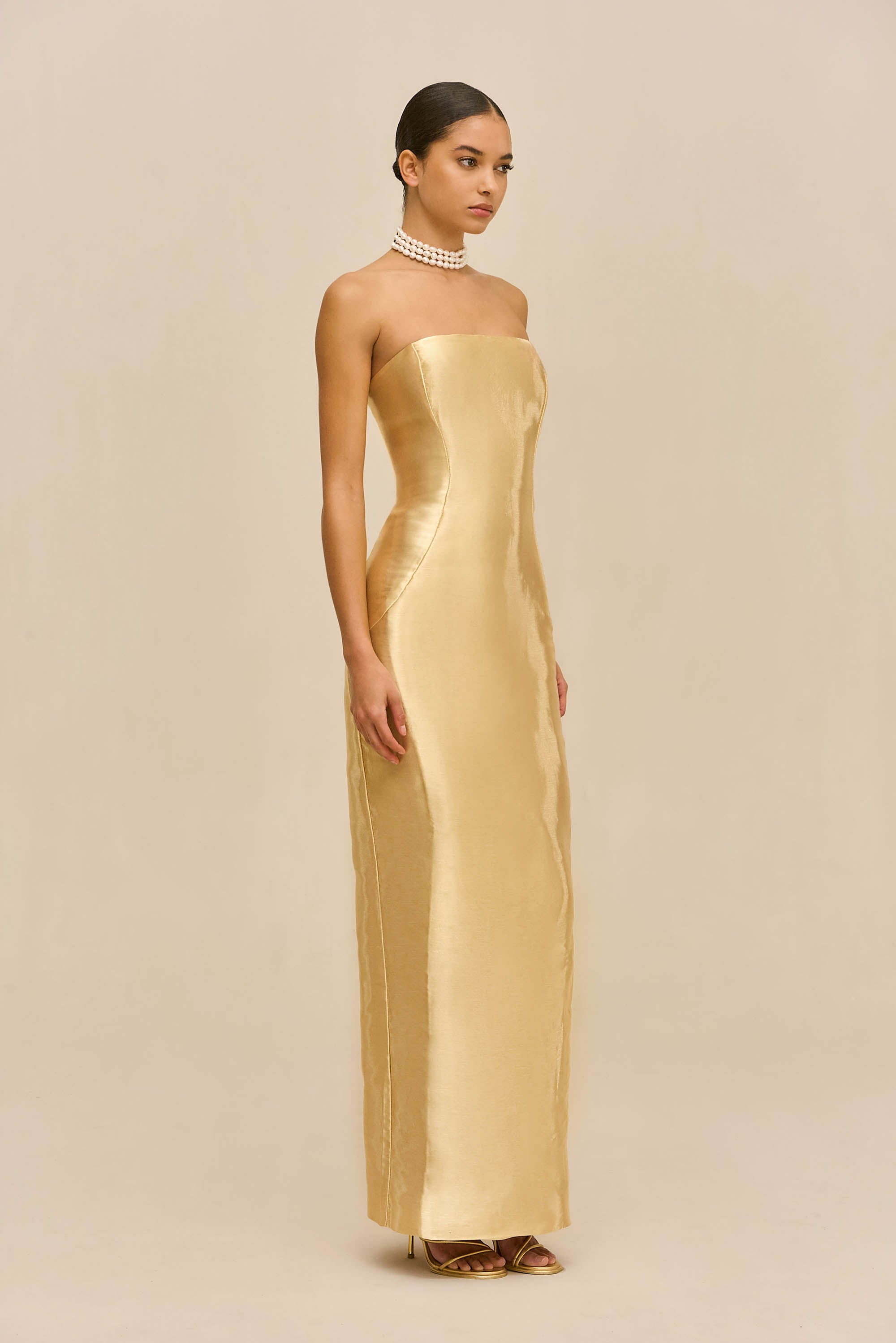 FICKLIN GOWN - GOLD