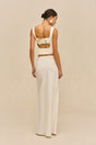 CHANTEL SKIRT - OFF WHITE LINEN