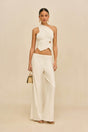 DENEUVE KNIT TOP - OFF WHITE