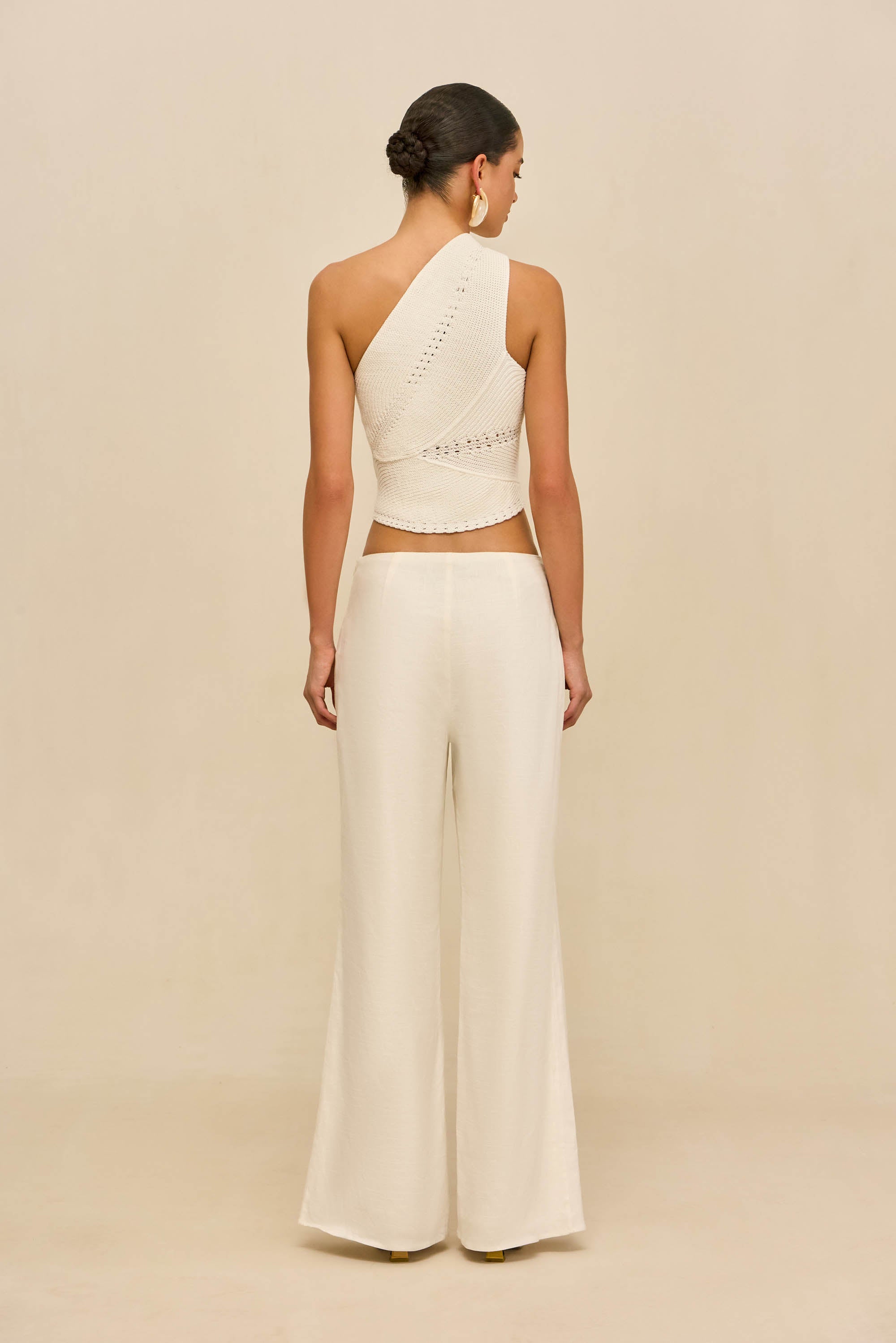 DENEUVE KNIT TOP - OFF WHITE