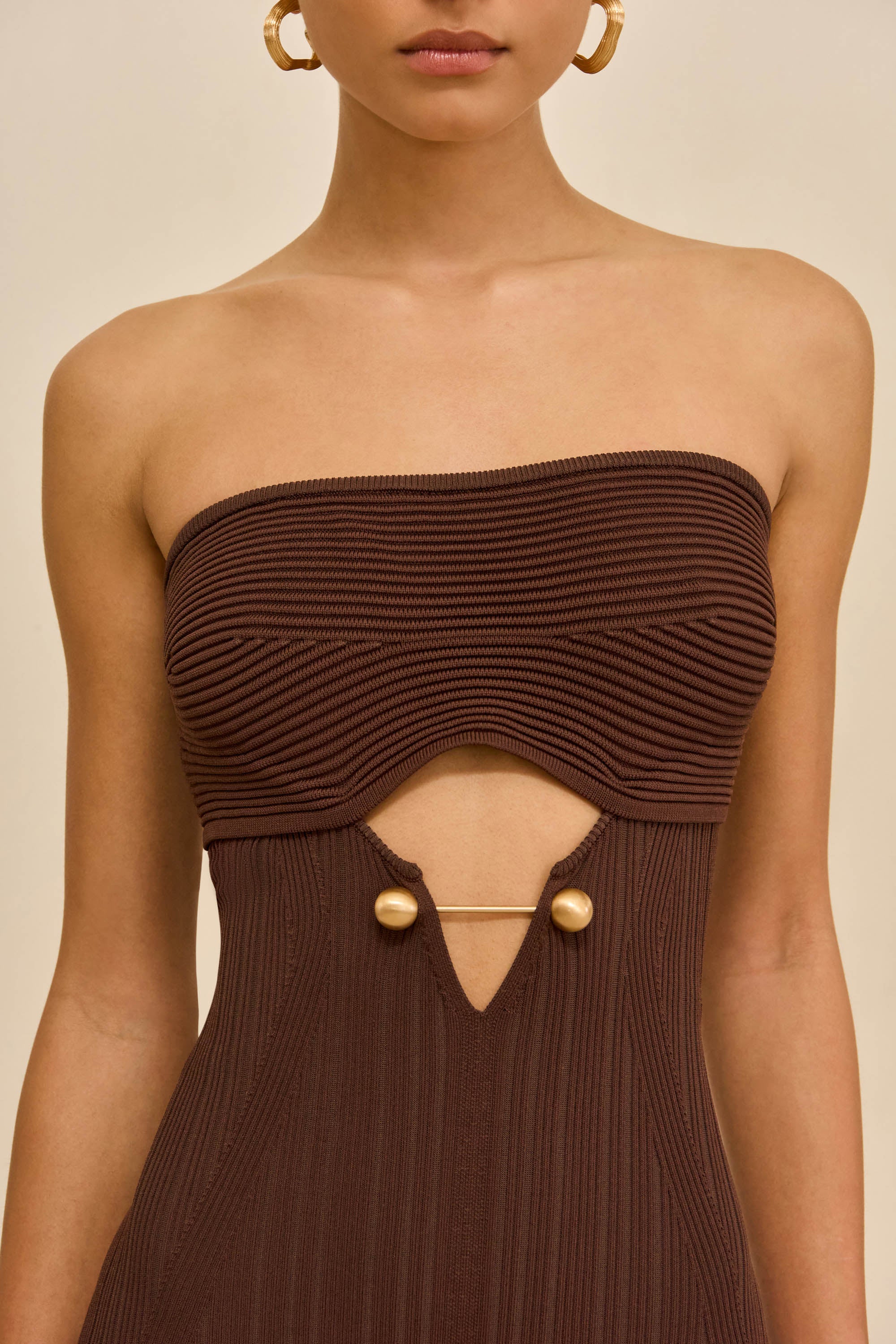 CHRISTY KNIT DRESS - JAVA