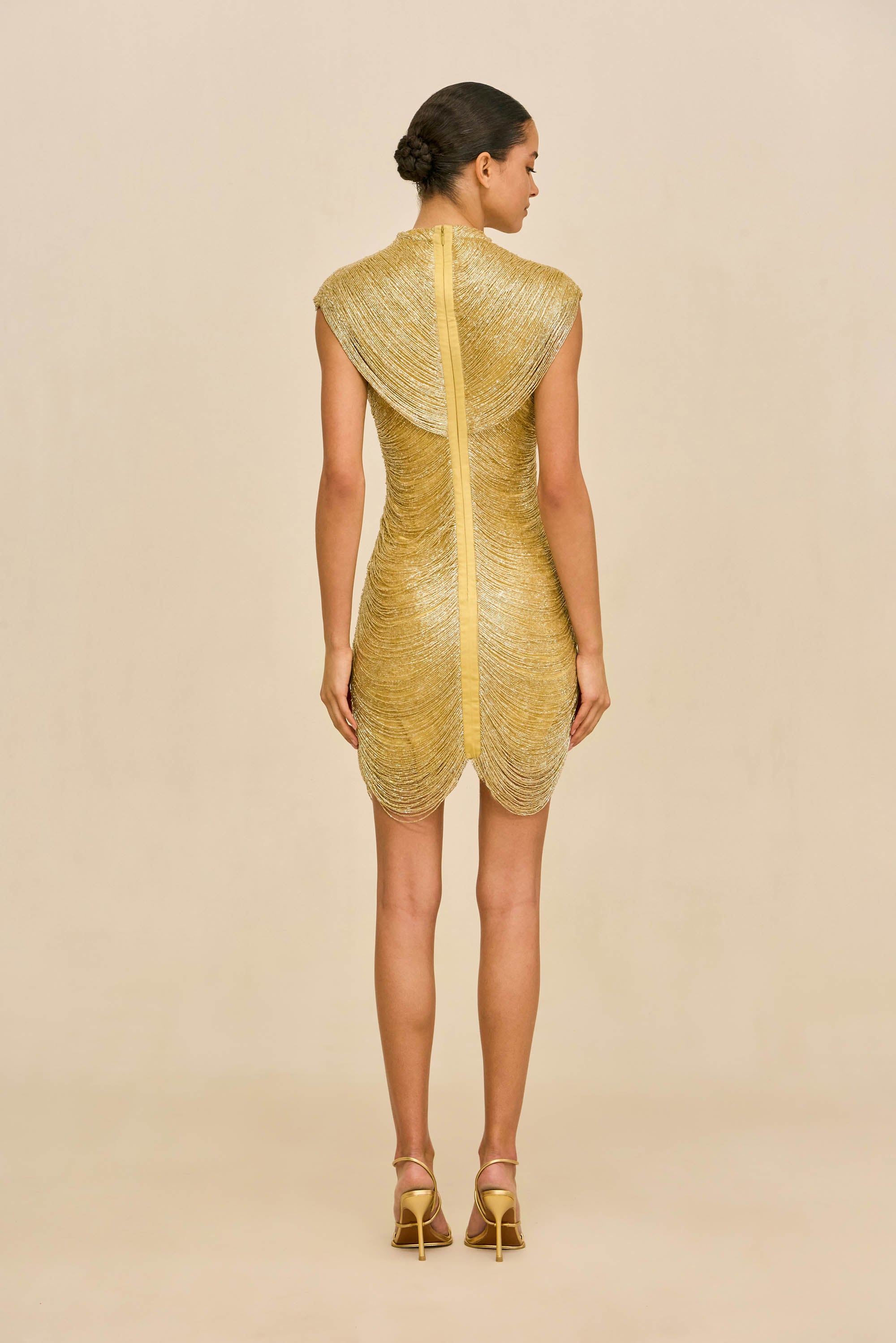 LYON DRESS - LIGHT GOLD