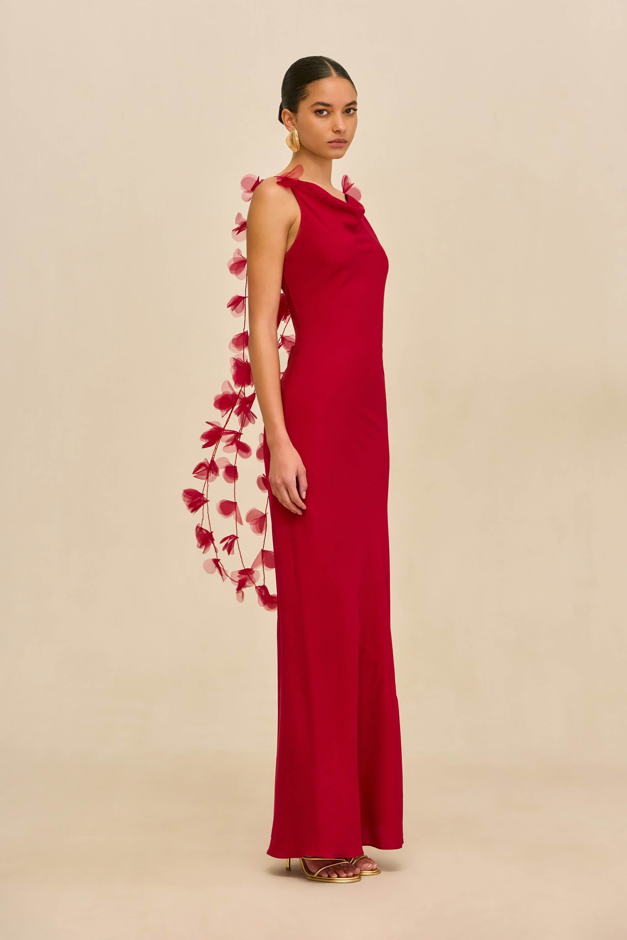 NYMERIA GOWN - MERLOT