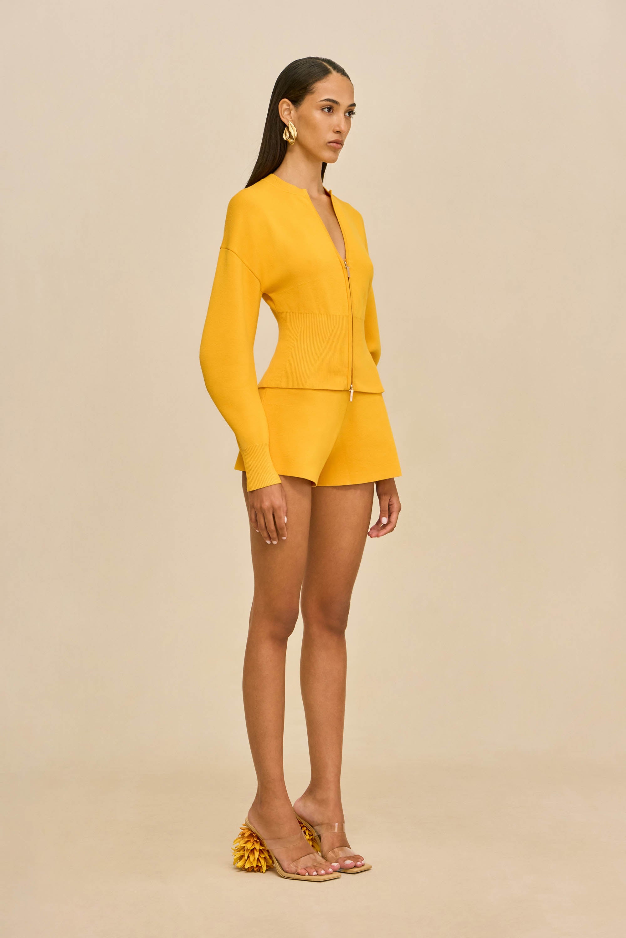 ACE KNIT SHORT - MARIGOLD