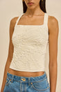STELLA KNIT TOP - OFF WHITE