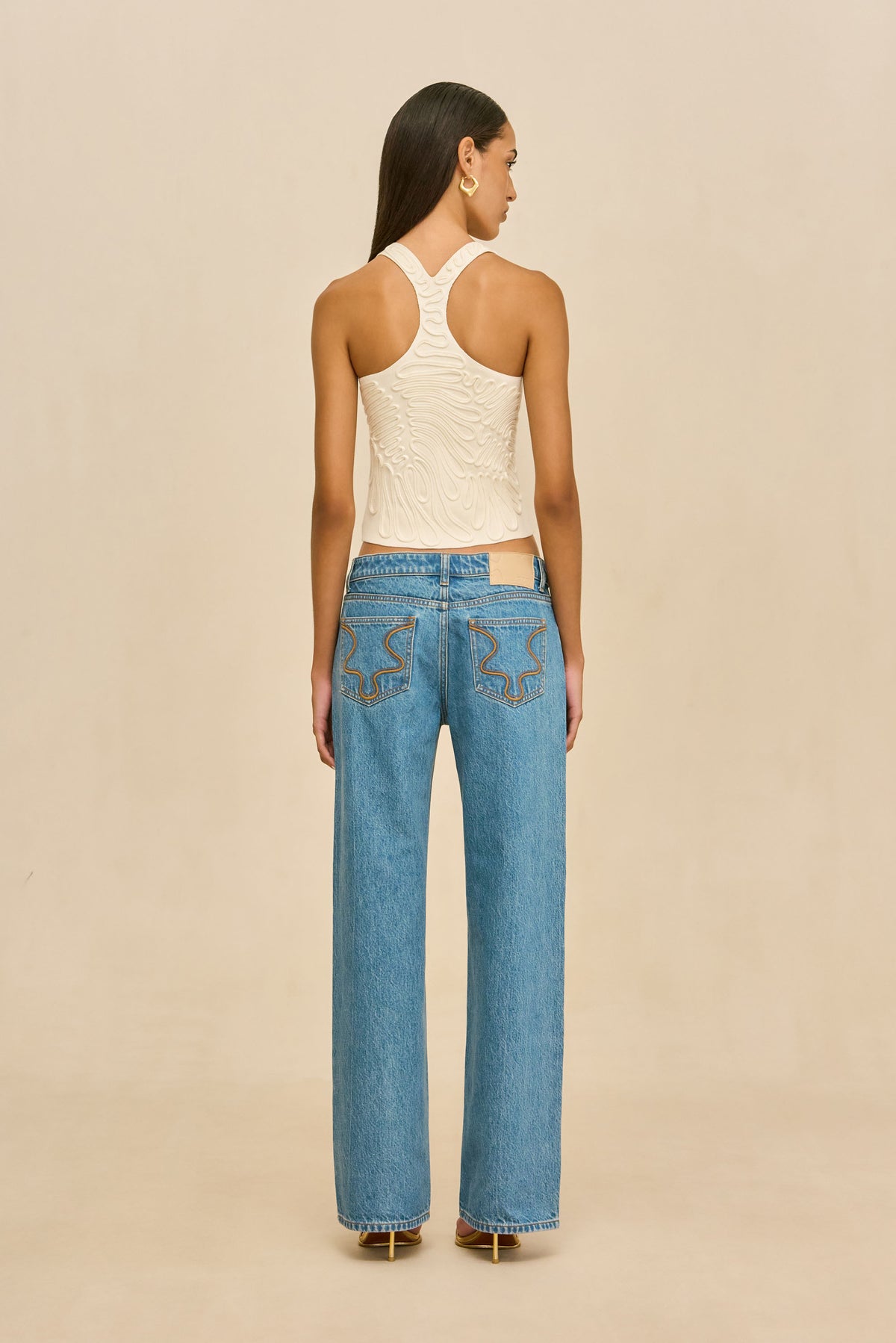 STELLA KNIT TOP - OFF WHITE