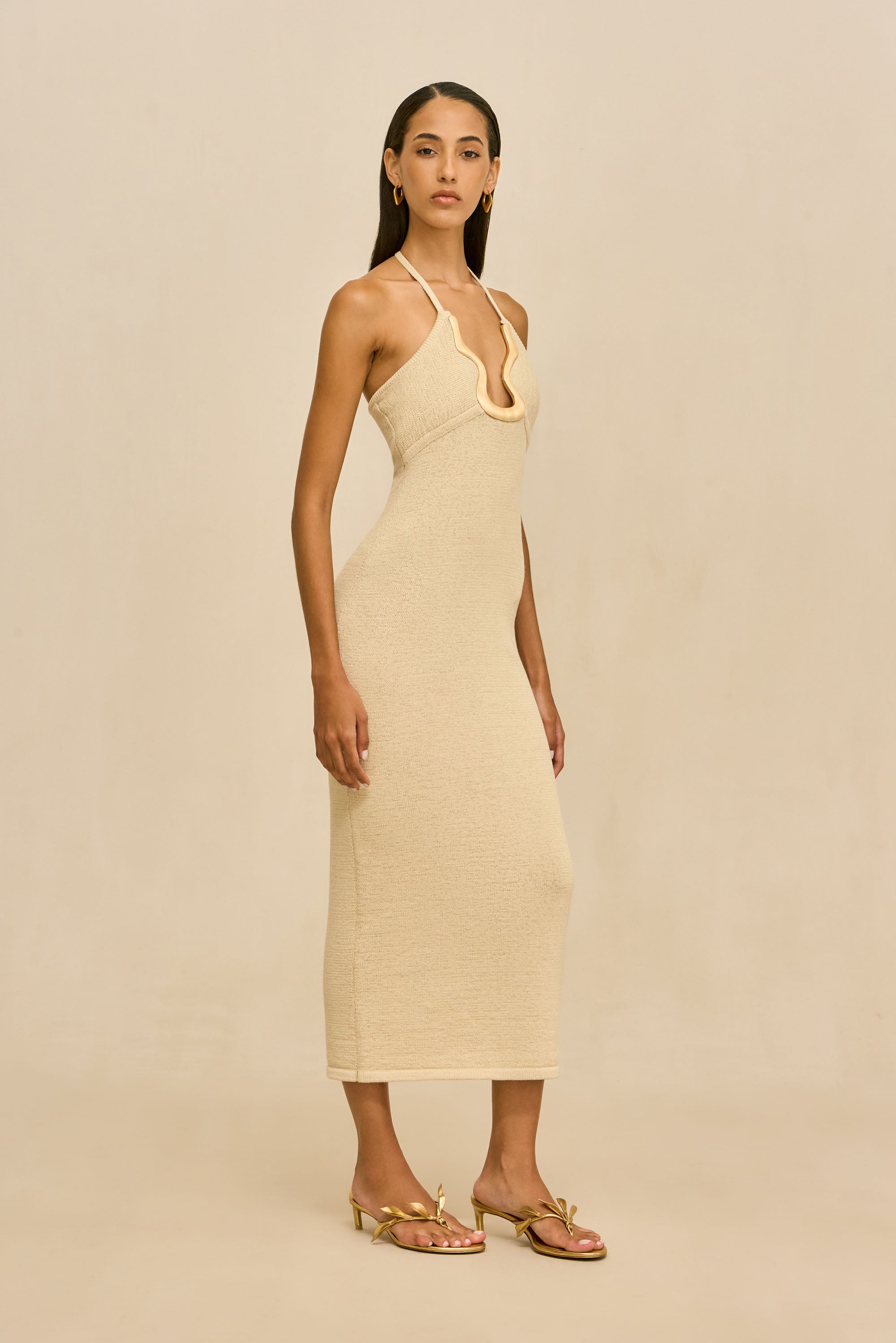 VALMA KNIT DRESS - BEACH