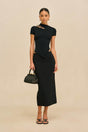 NESSI KNIT TOP - BLACK