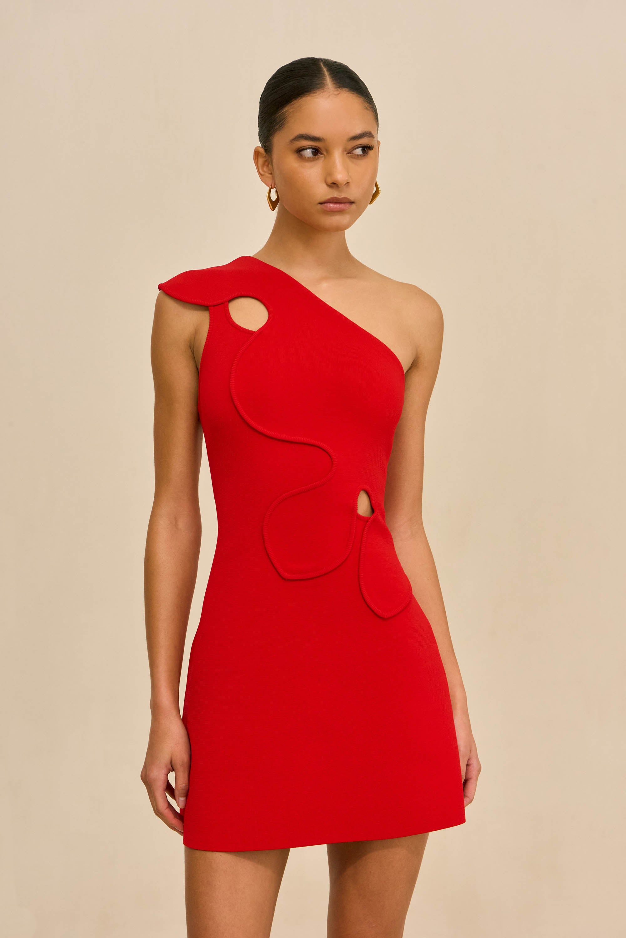 LABELLA KNIT DRESS - VERMILION