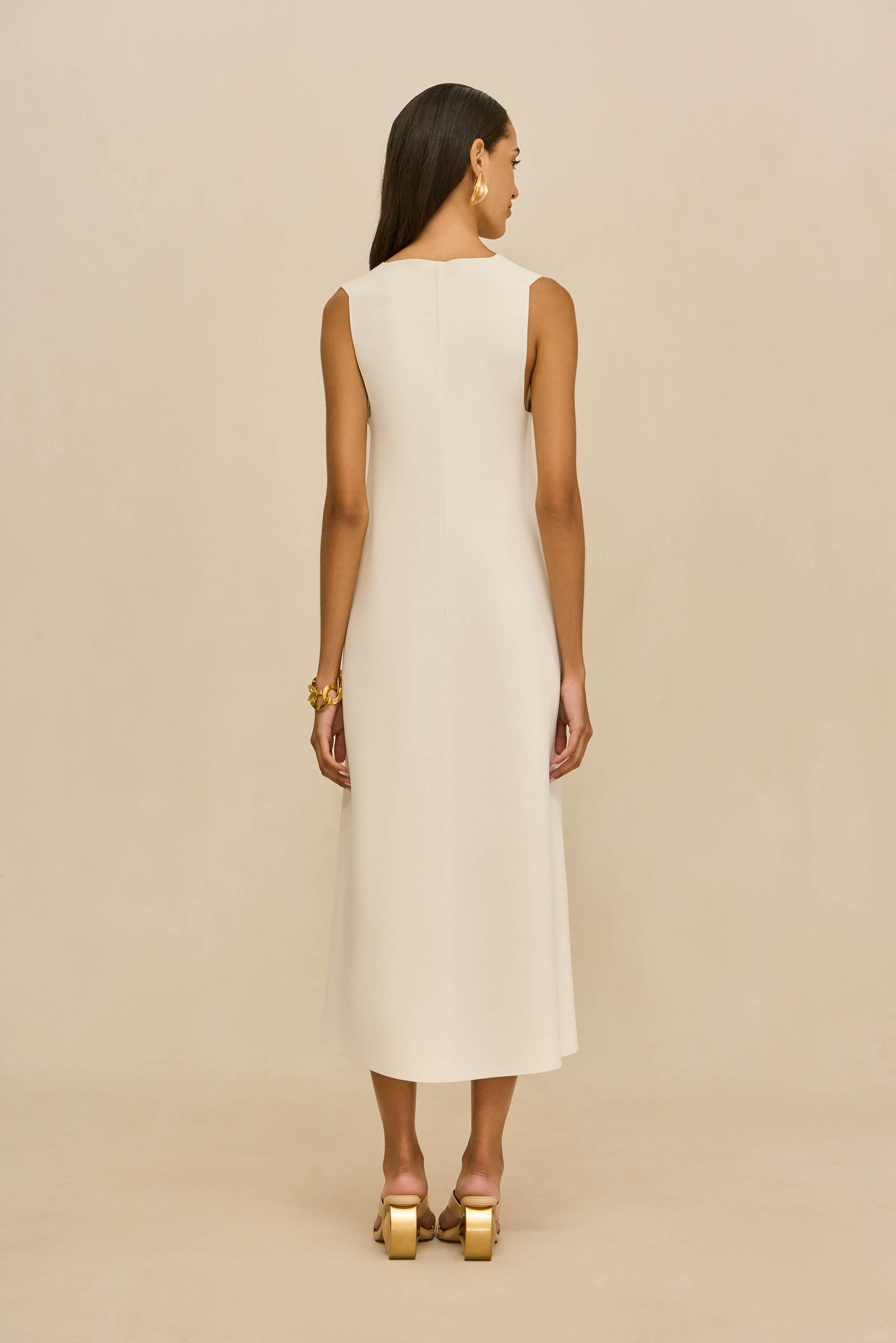VIOLLET KNIT DRESS - OFF WHITE