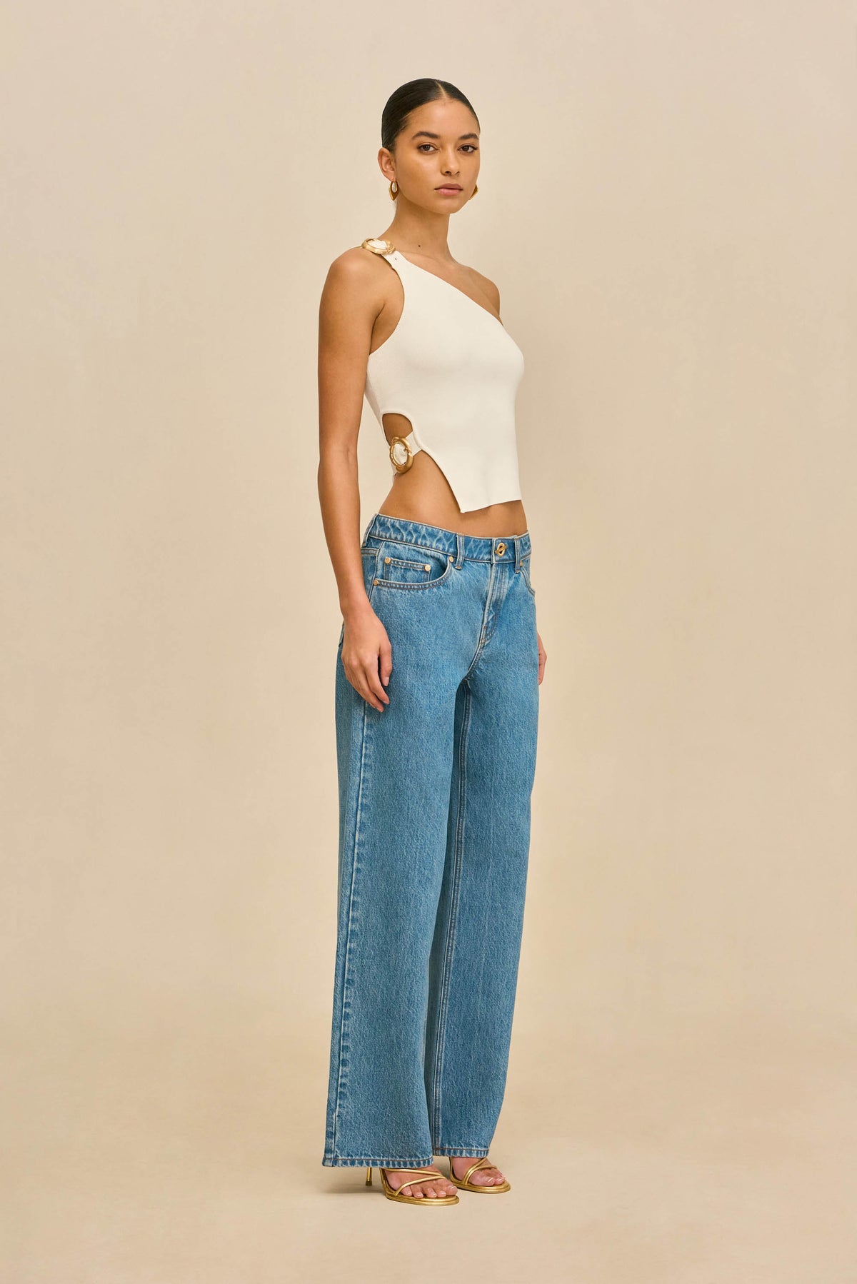 VALERIA KNIT TOP - OFF WHITE