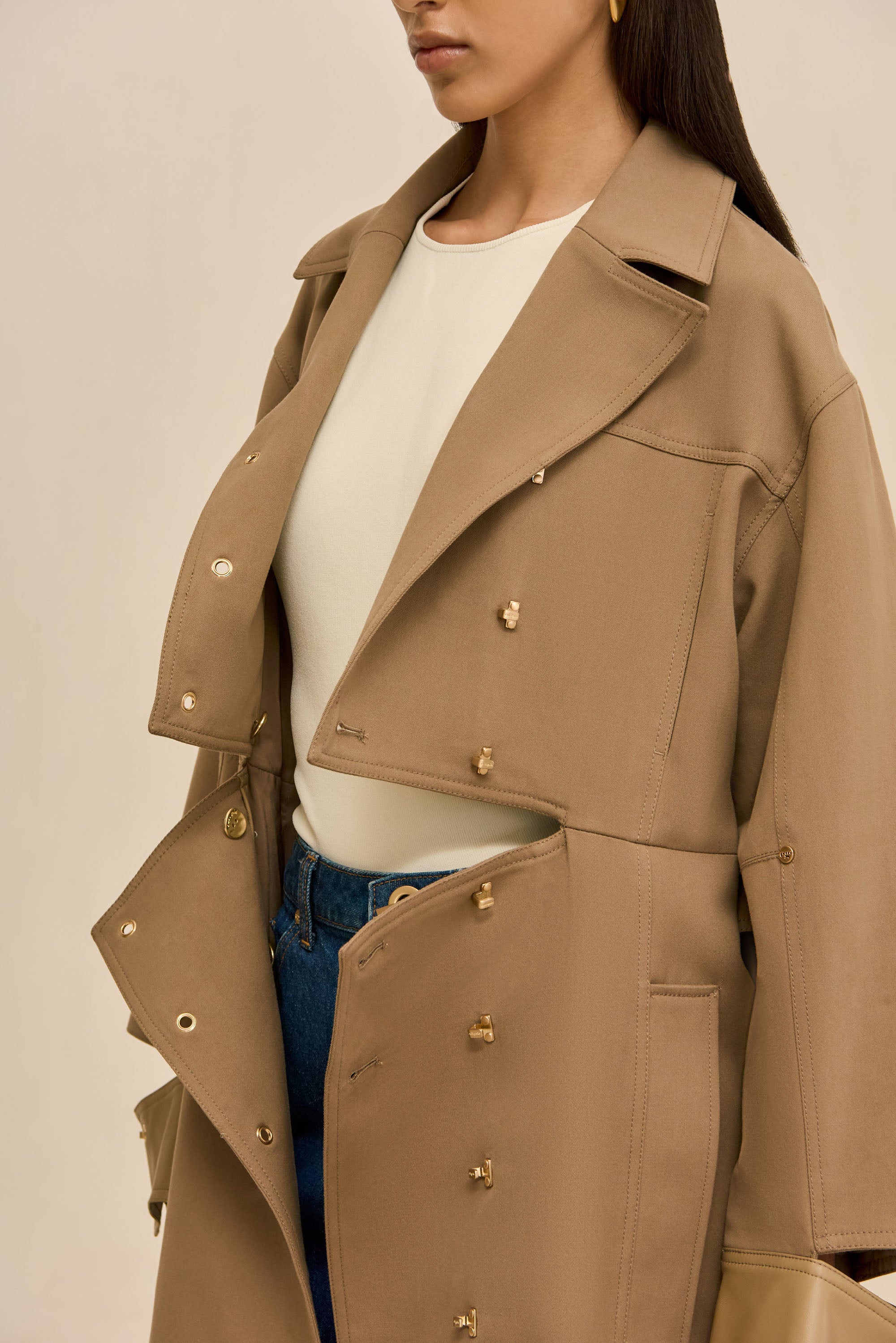 MAGDALENA TRENCH COAT - SESAME