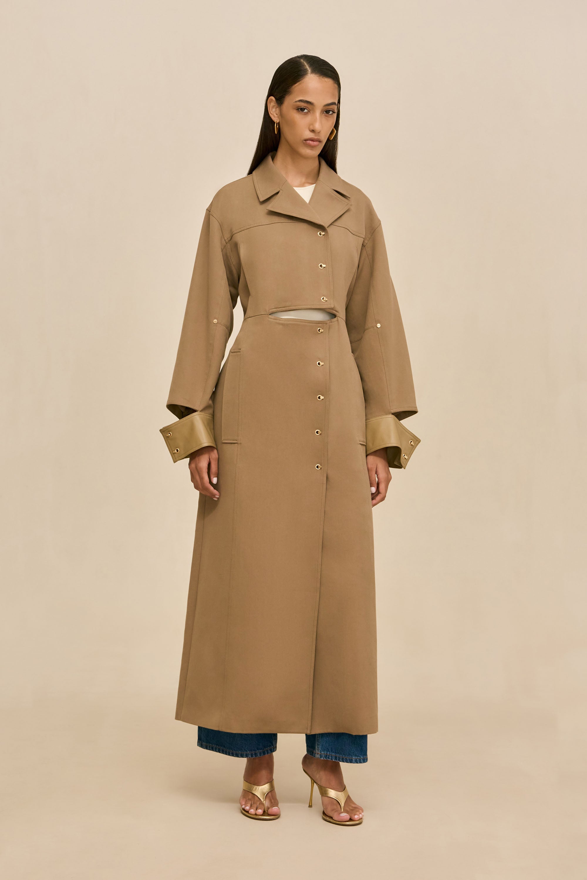 MAGDALENA TRENCH COAT - SESAME