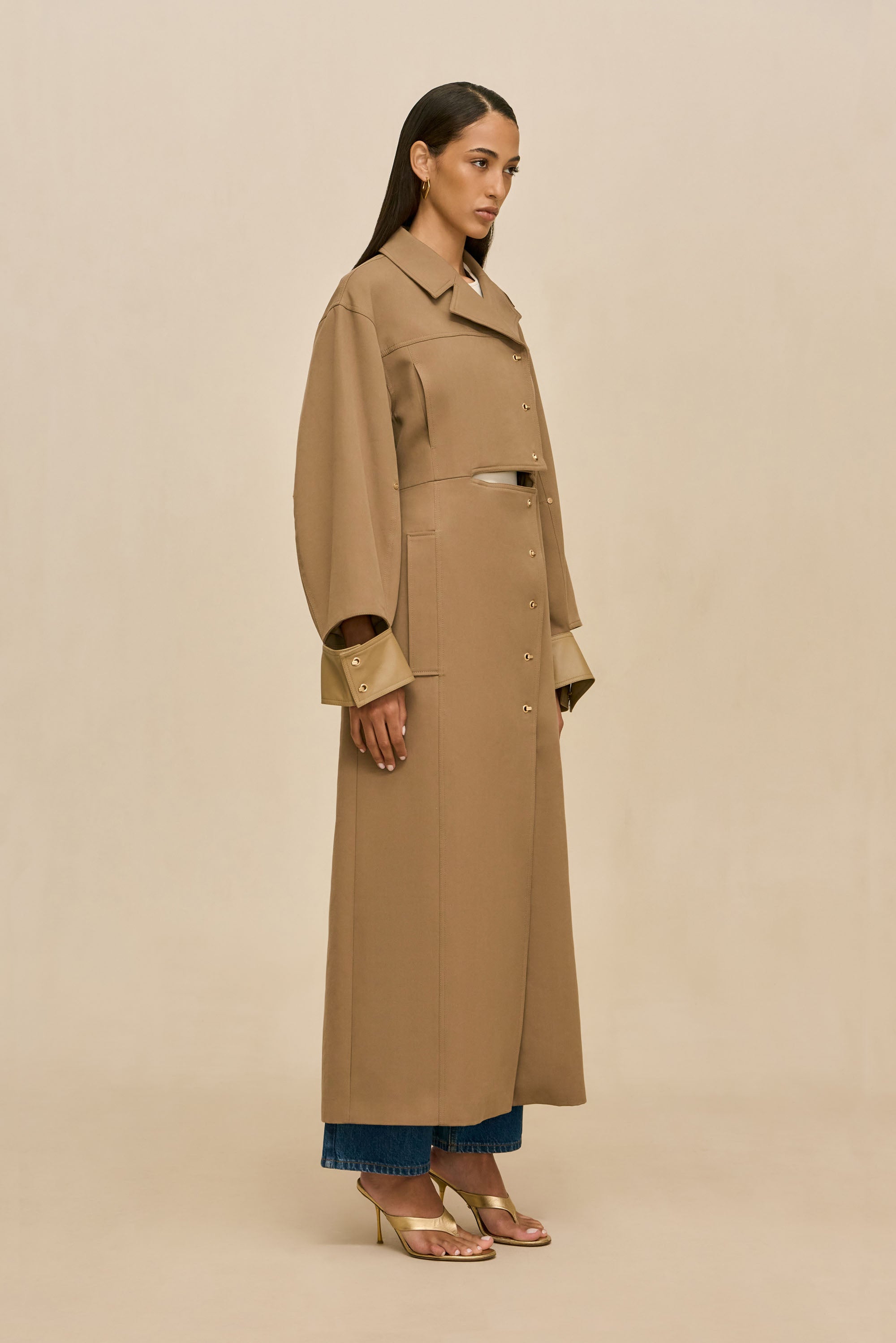 MAGDALENA TRENCH COAT - SESAME