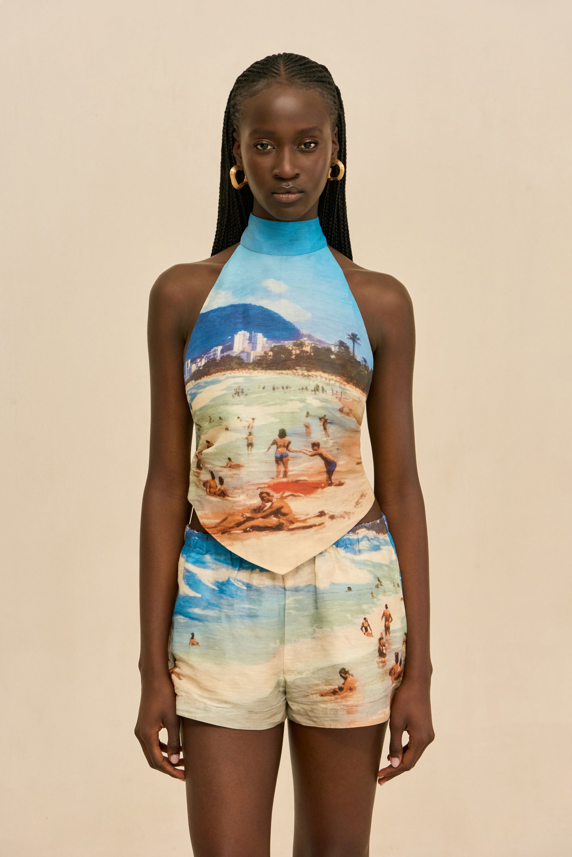 BINA TOP - RIO BEACH PRINT