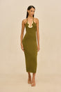 VALMA KNIT DRESS - SERPENT