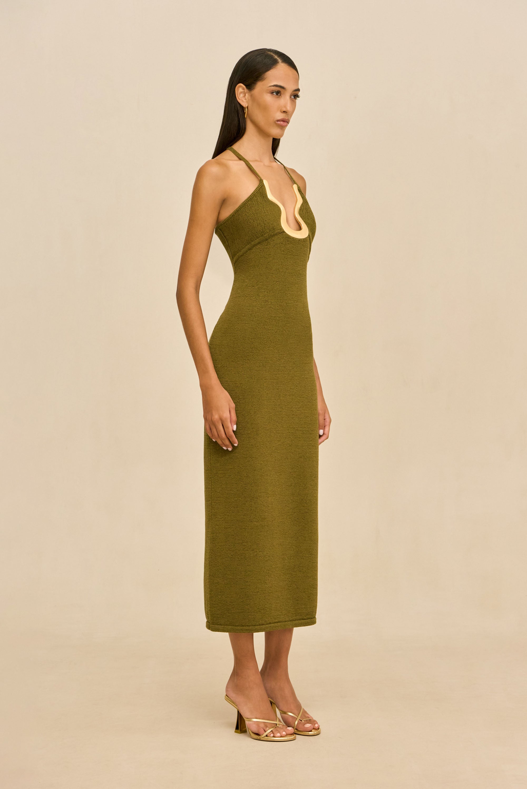 VALMA KNIT DRESS - SERPENT