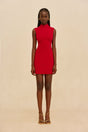 HARLOW KNIT DRESS - MERLOT