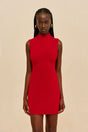 HARLOW KNIT DRESS - MERLOT