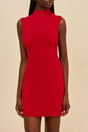 HARLOW KNIT DRESS - MERLOT