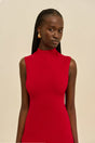 HARLOW KNIT DRESS - MERLOT