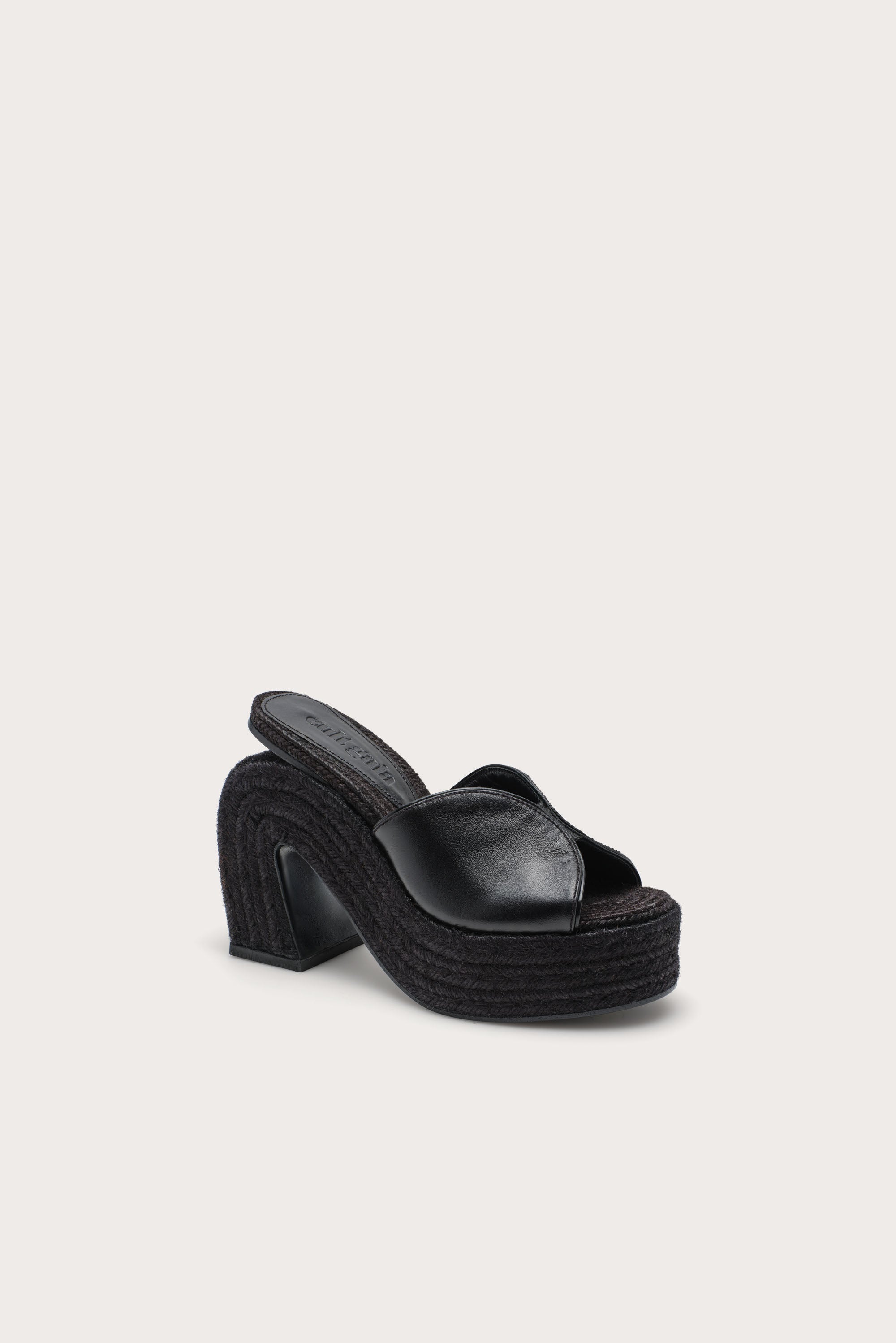 PHOEBE PLATFORM SANDAL - BLACK