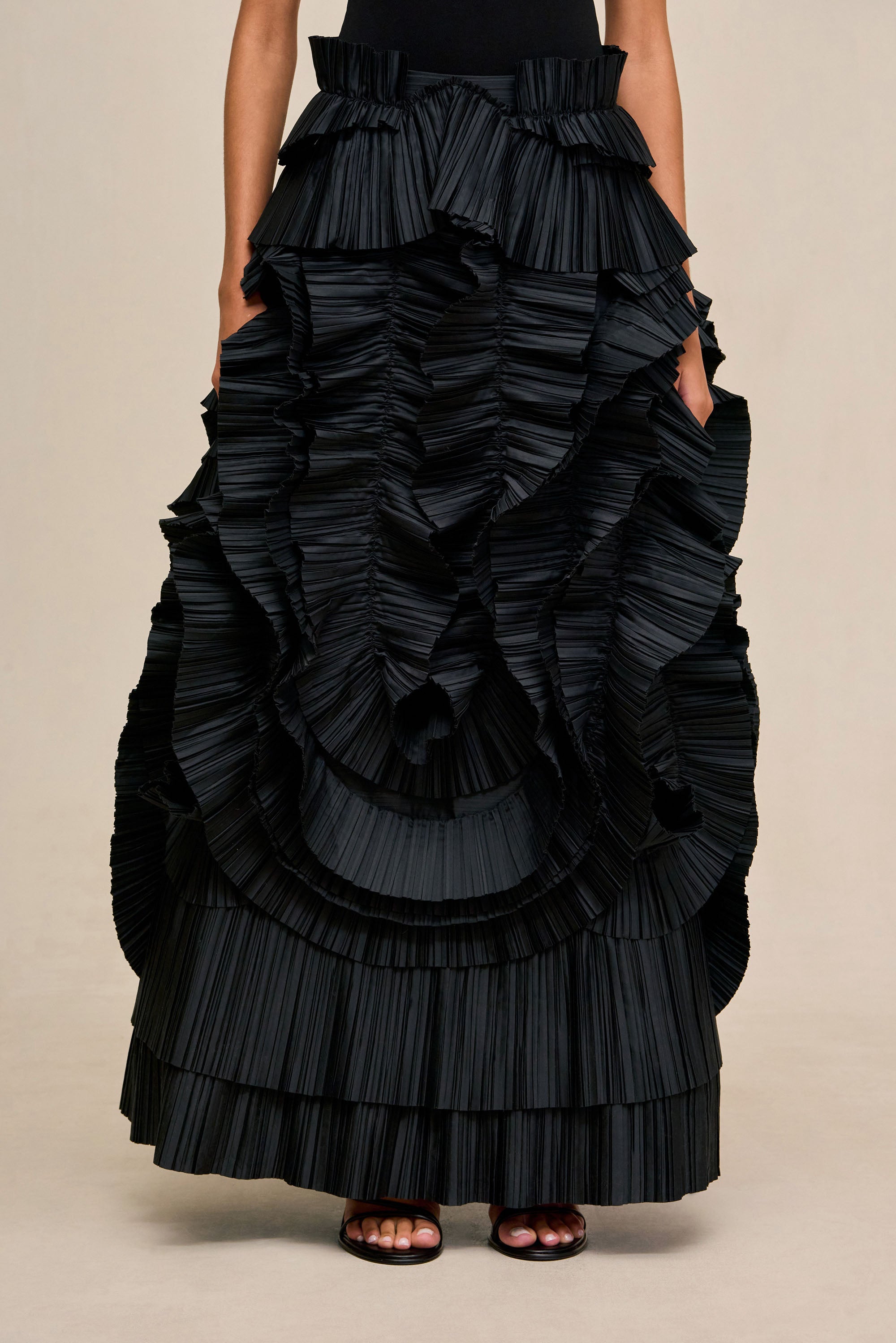 PRIMAVERA SKIRT - BLACK