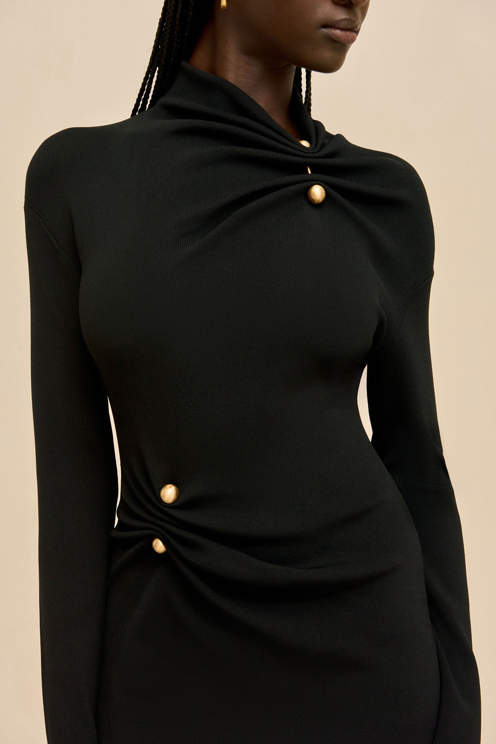 VERA KNIT DRESS - BLACK