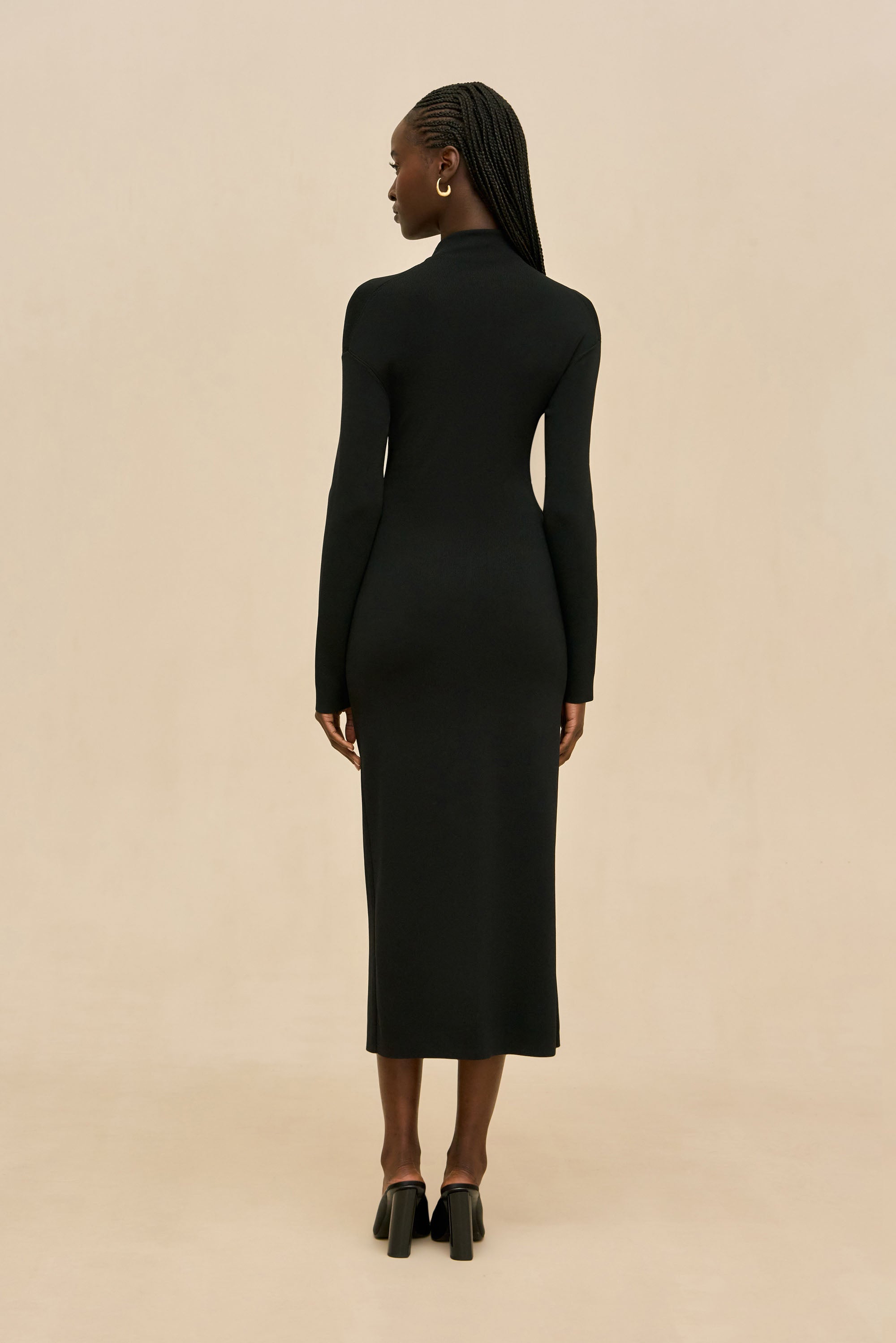 VERA KNIT DRESS - BLACK