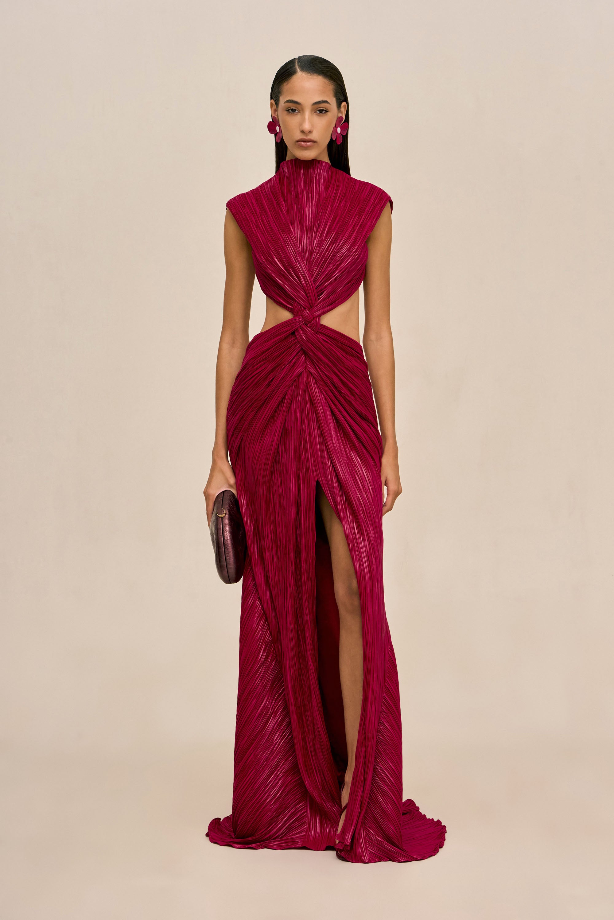 VOSS GOWN - DARK FUCHSIA