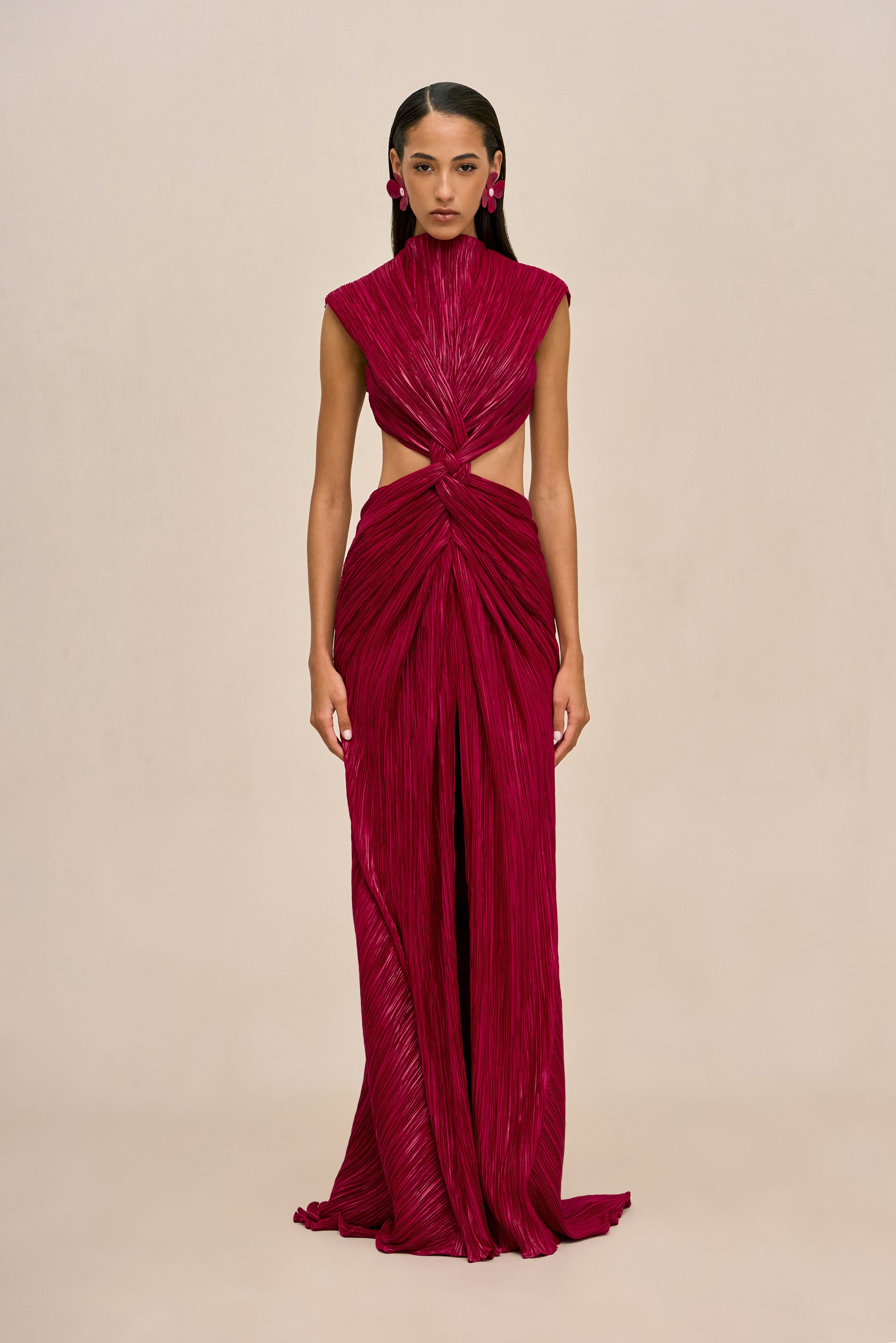 VOSS GOWN - DARK FUCHSIA