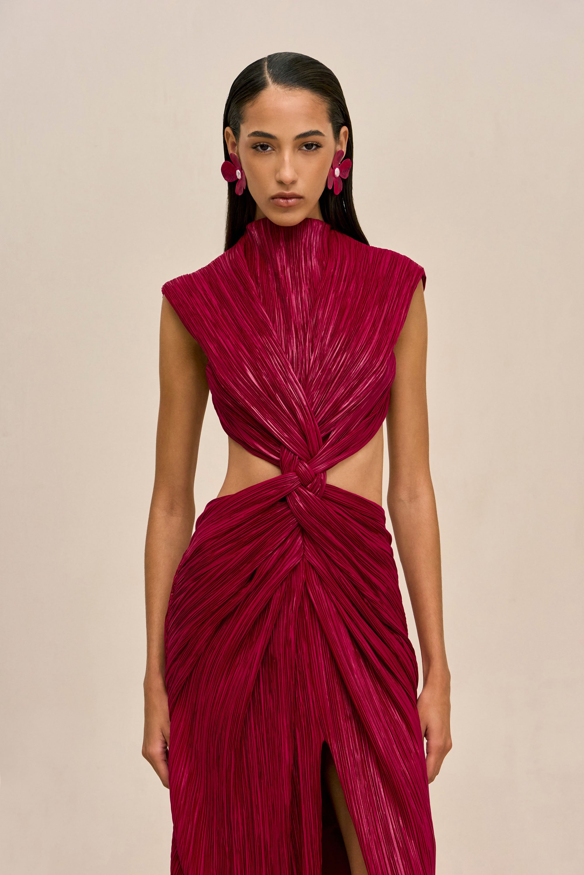 VOSS GOWN - DARK FUCHSIA