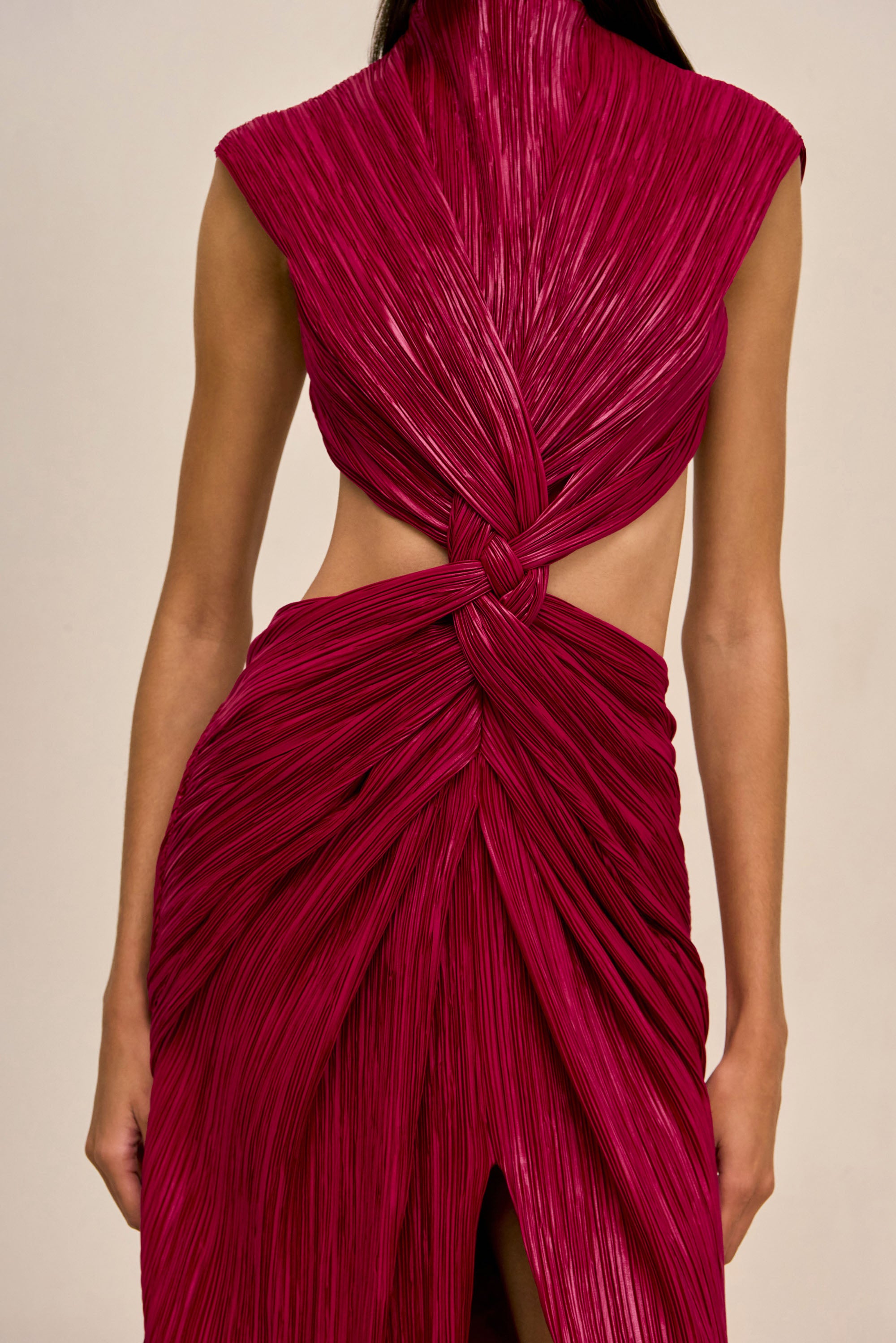 VOSS GOWN - DARK FUCHSIA