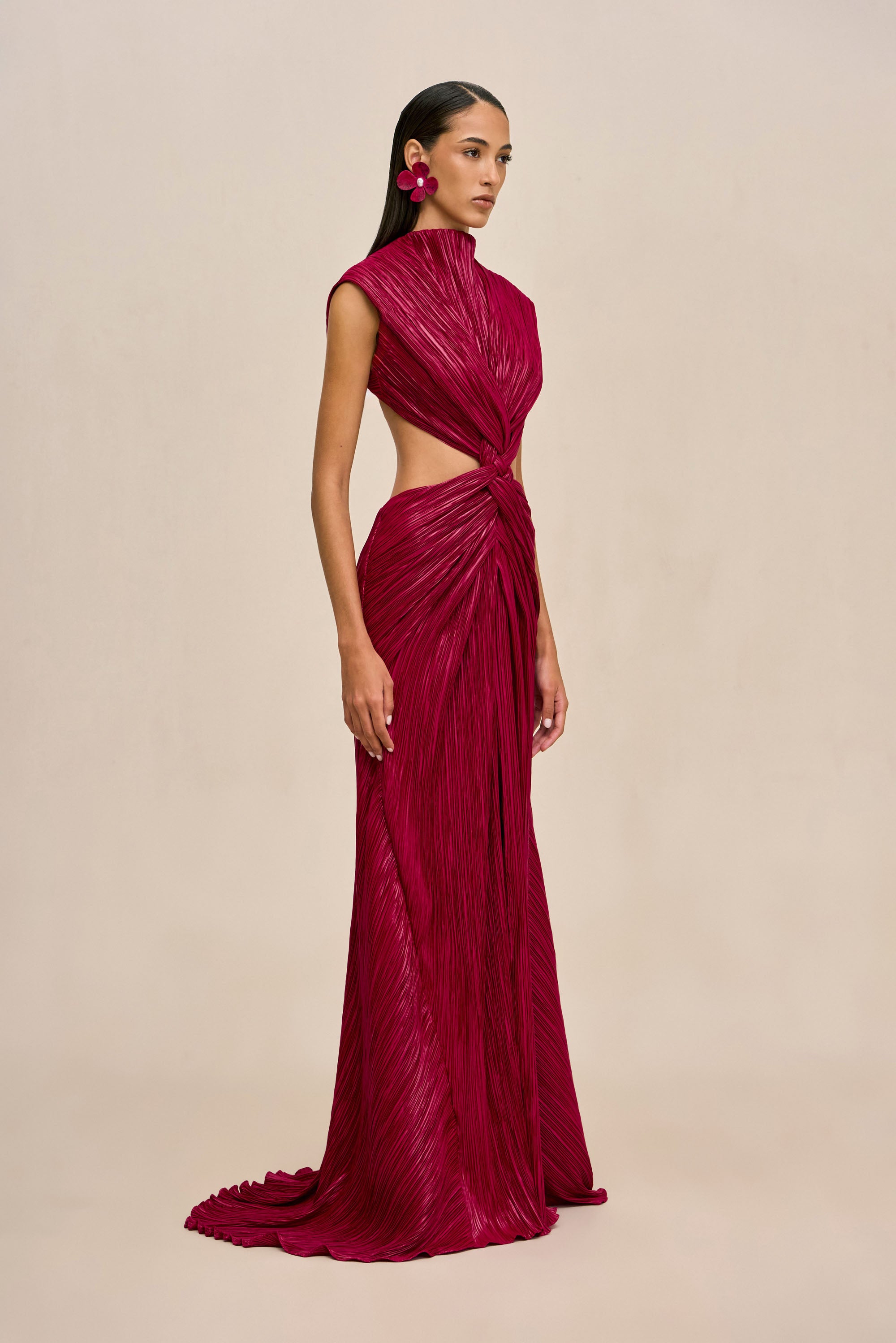 VOSS GOWN - DARK FUCHSIA