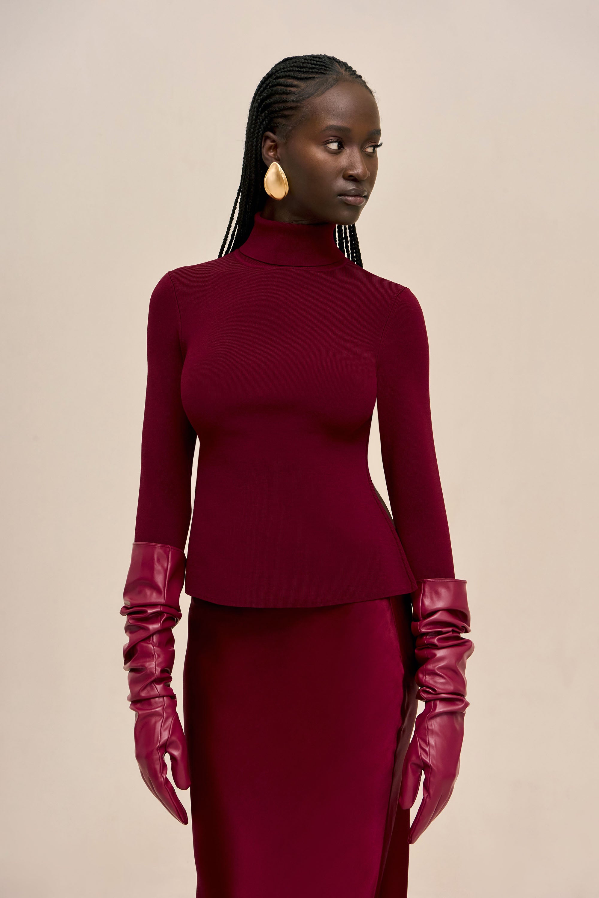 DENIZ KNIT TOP - WINTER PLUM
