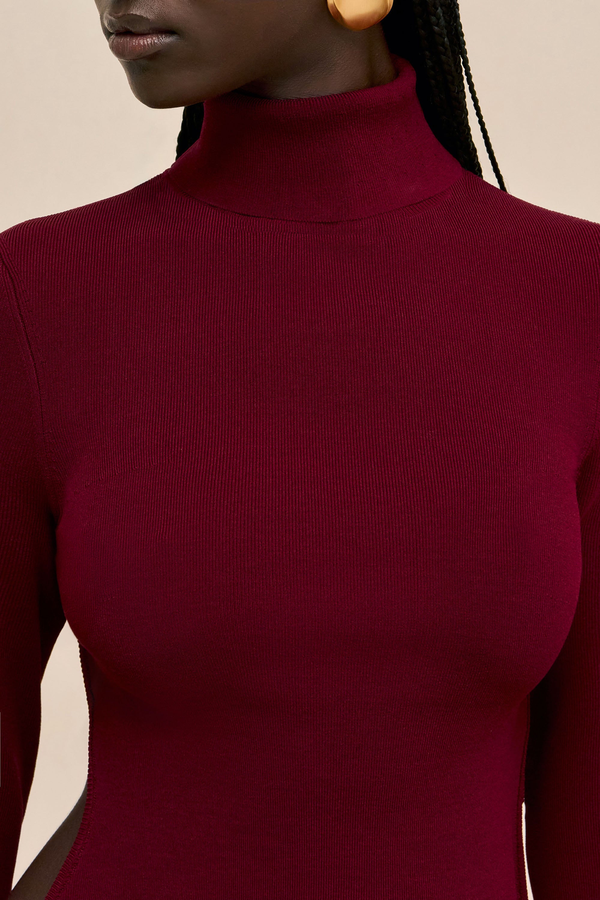 DENIZ KNIT TOP - WINTER PLUM
