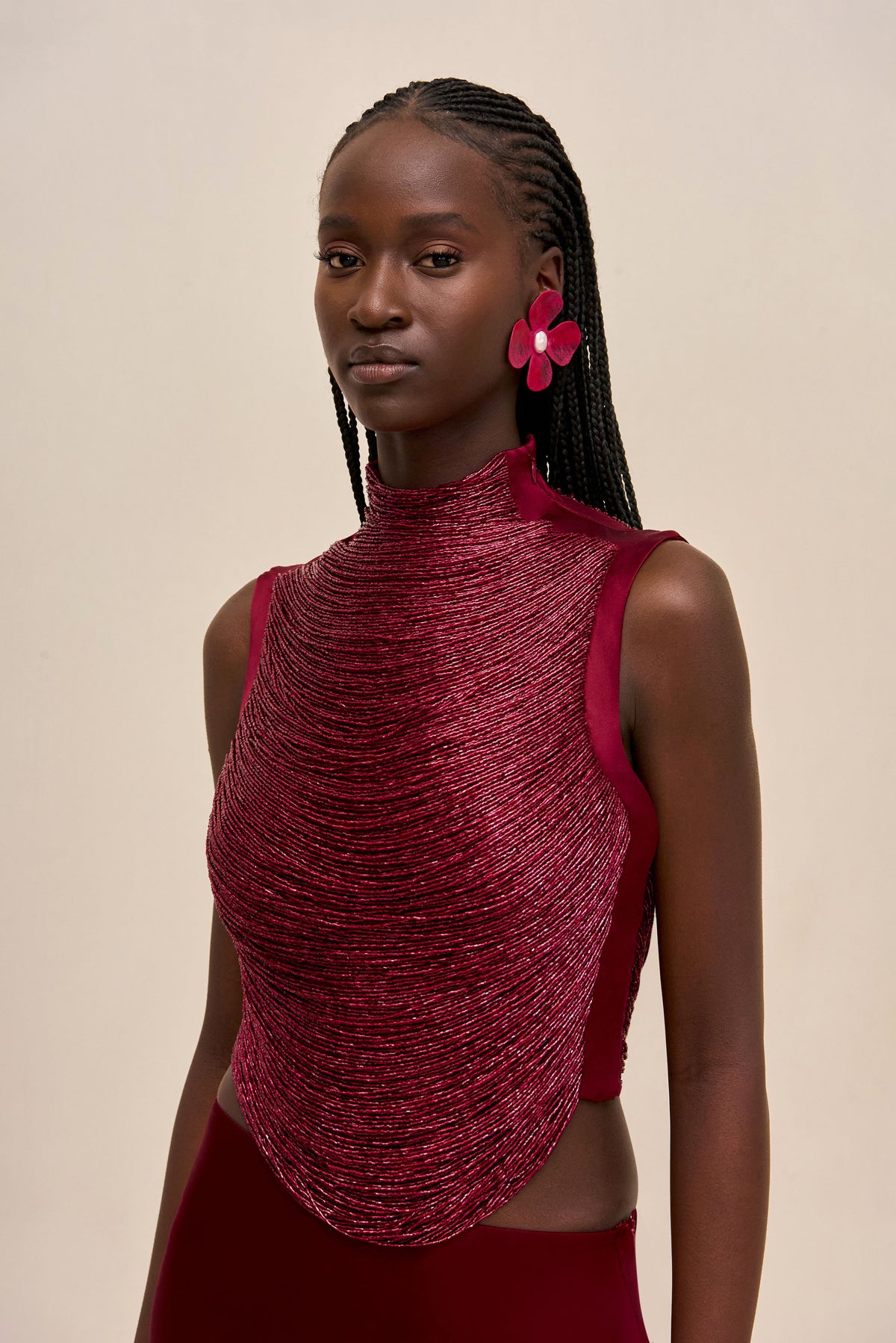 TARAJI TOP - WINTER PLUM