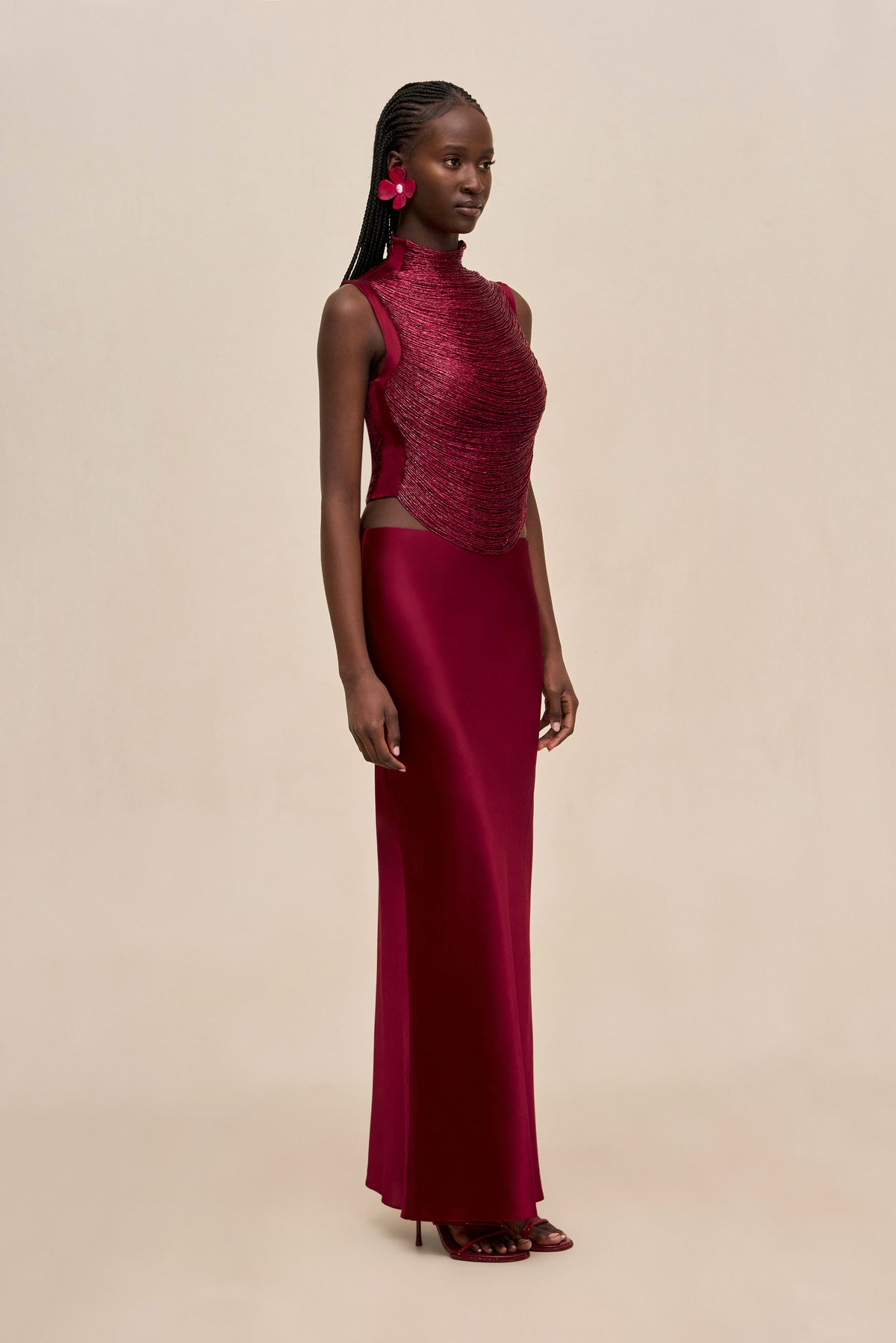 CHANTEL SKIRT - WINTER PLUM