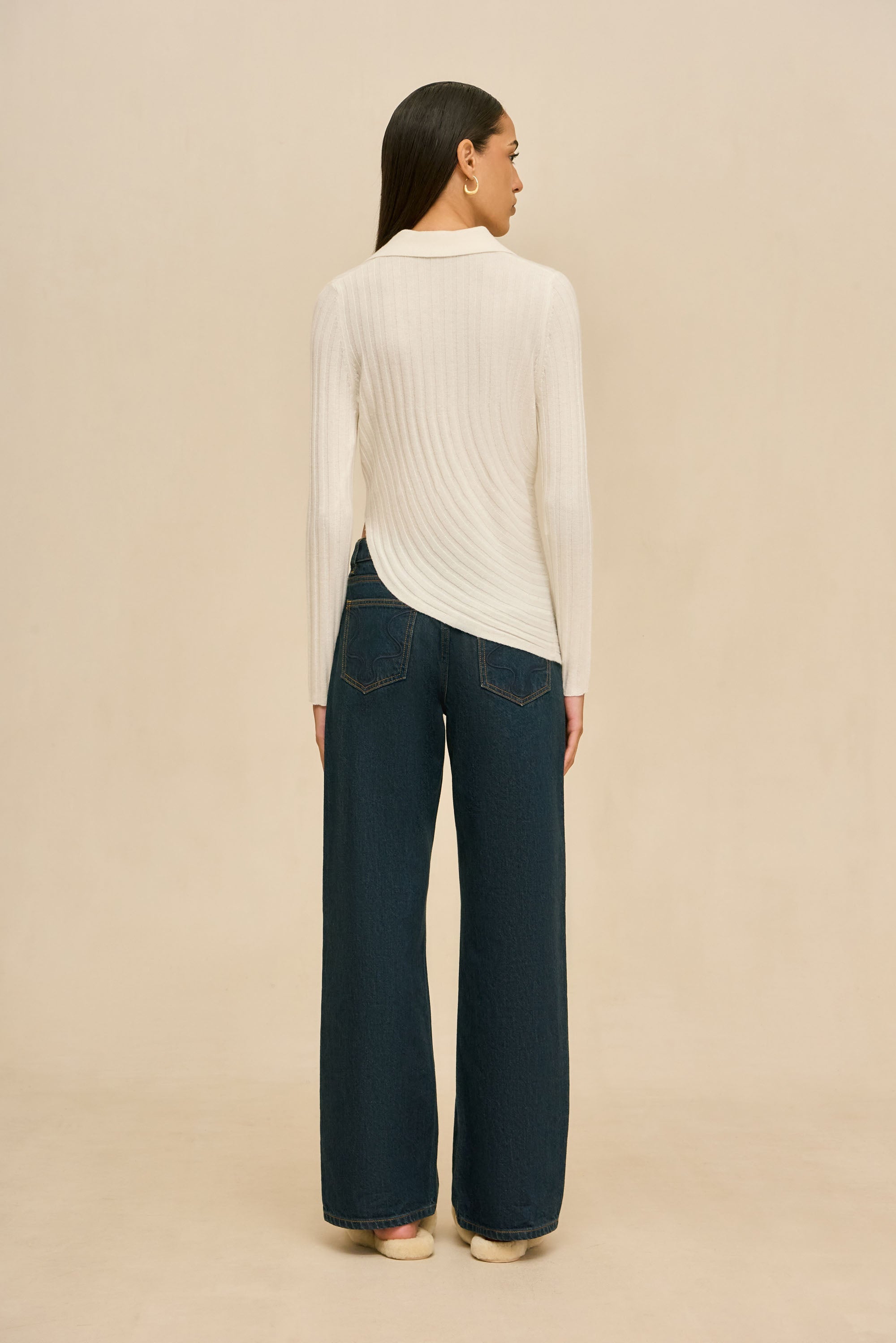 MATTEA KNIT TOP - OFF WHITE