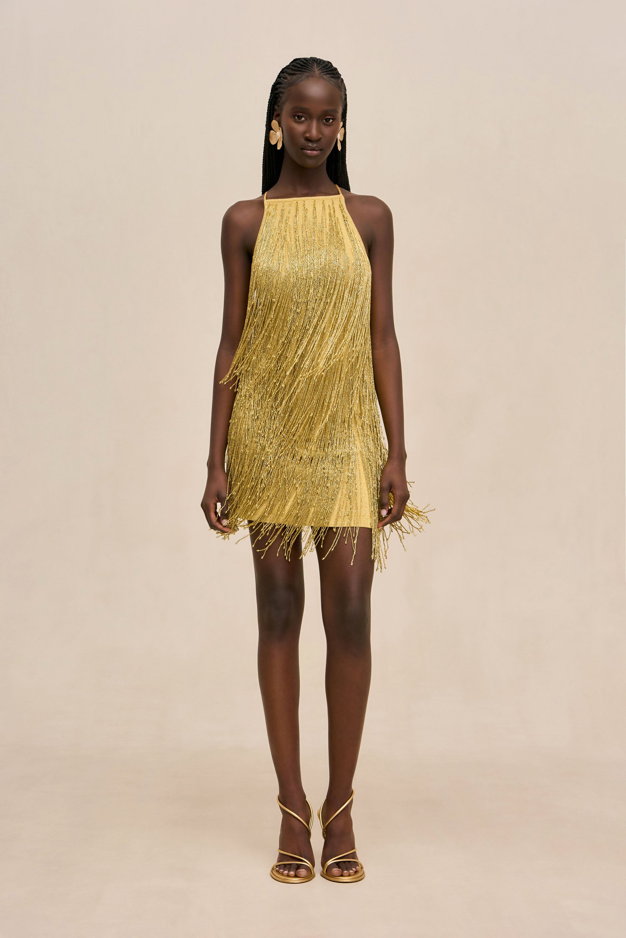 JESSAMINE DRESS - HONEY GOLD