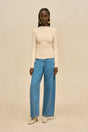 PAULETTE KNIT TOP - DOVE