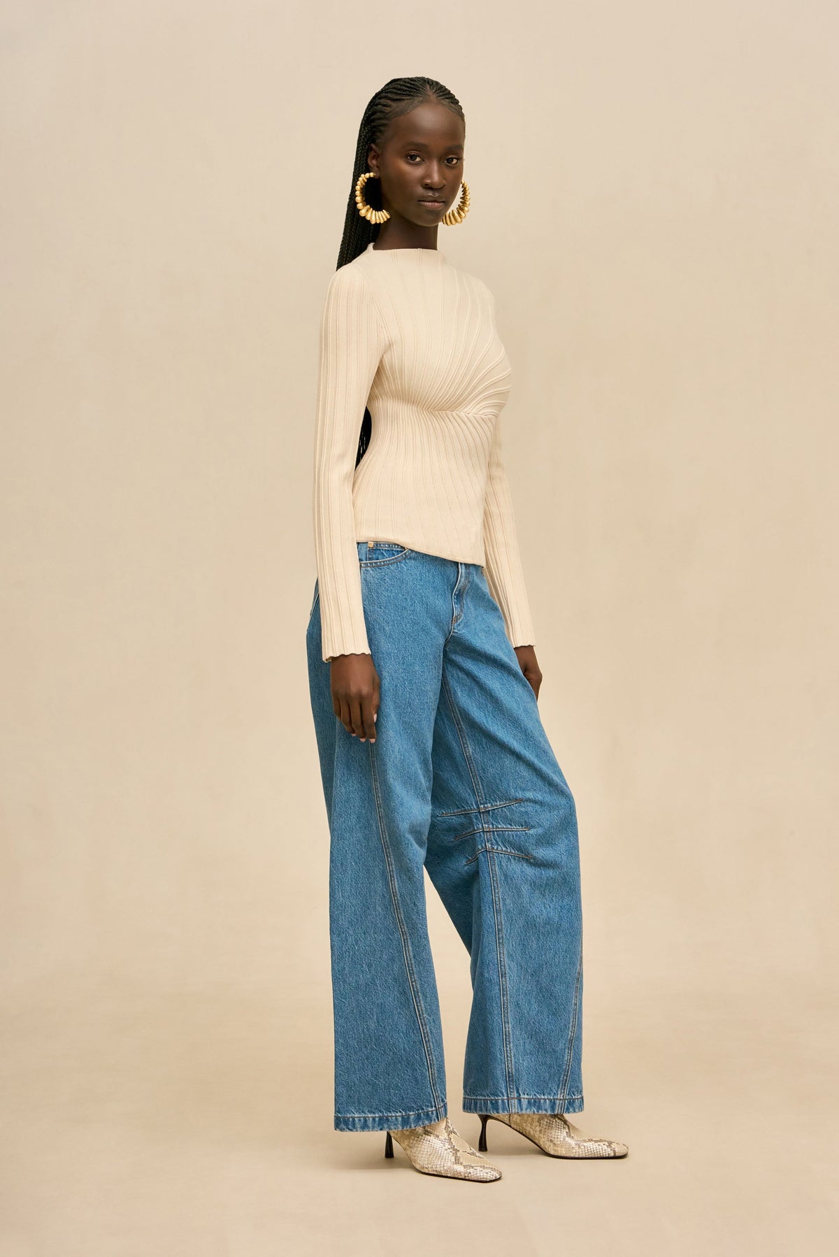 PAULETTE KNIT TOP - DOVE