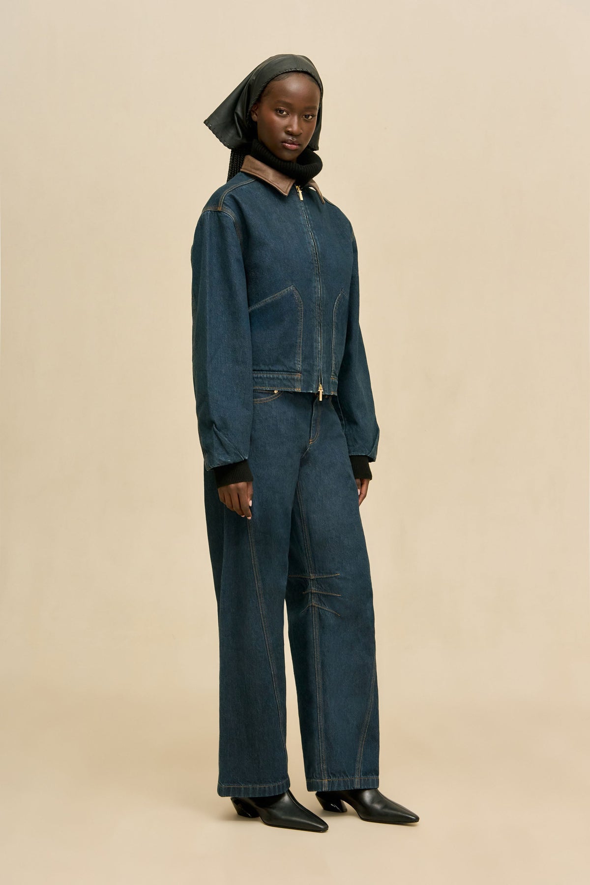 ODINE JACKET - INDIGO KHAKI