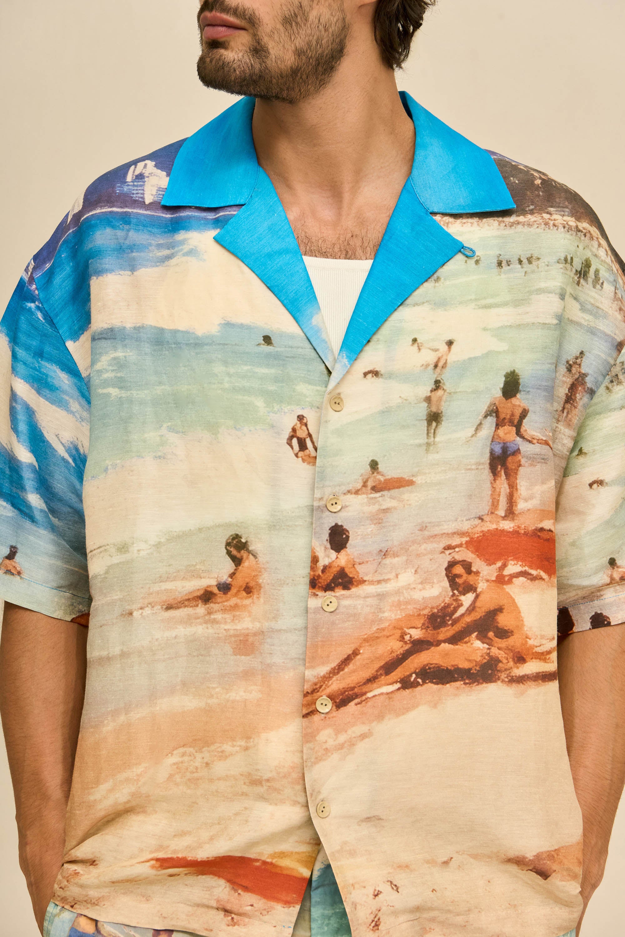 IPANEMA SHIRT - RIO BEACH PRINT