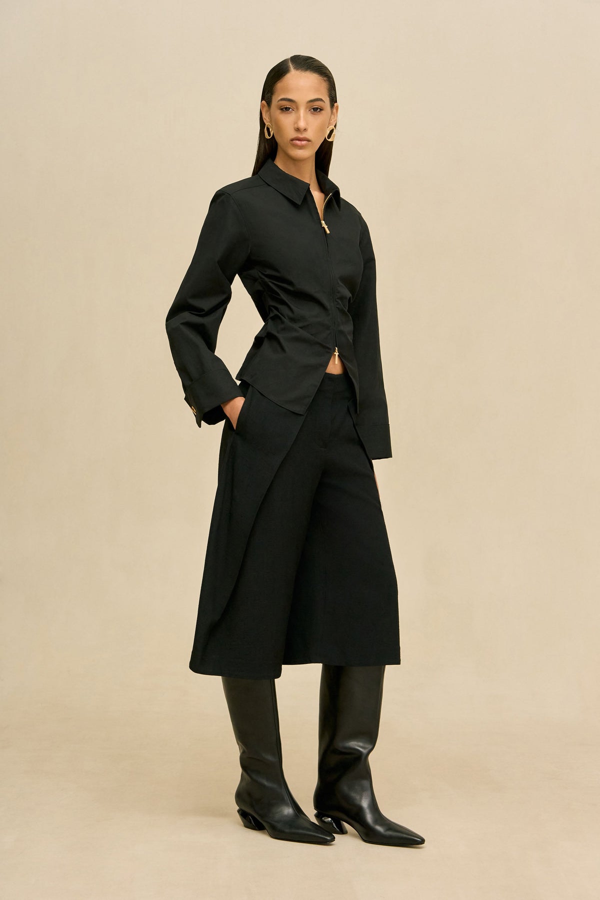 SENNE TOP - BLACK